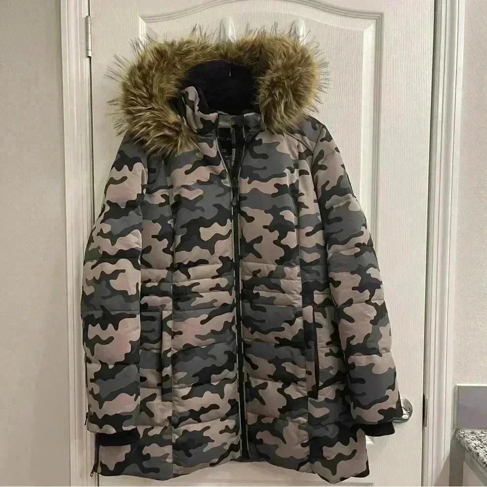 Arctic Expedition | Quilted Zip Down Coat With Detachable Faux Fur Hood Trim - Picture 3 of 15